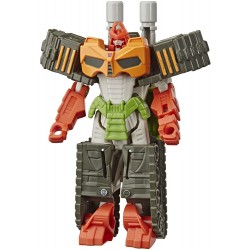 Figura Transformers Bumblebee Cyberverse Adventures Action Attackers: 1-Step Bludgeon Figure, Whirlwind Slash Attack Move, 10.5-cm