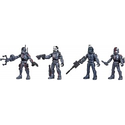 Figura Star Wars Mission Fleet Clone Commando Clash 2.5-Inch-Scale Action Figure 4-Pack with Multiple Accessories, Toys for Kids Ages 4 and Up