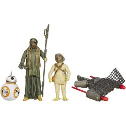 Figura Star Wars The Force Awakens 3.75-Inch Figure 3-Pack Desert Mission BB-8, Unkar's Thug, and Jakku Scavenger