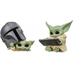 Figura Star Wars The Bounty Collection Series 3 Child Figures 2.25-Inch-Scale Helmet Peeking, Datapad Tablet Posed Toys 2-Pack, Ages 4 and Up