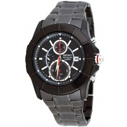 Reloj Seiko SNAD01 Lord Hombre Black IP Chronograph Alarm (Importación USA)