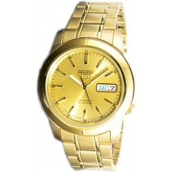 Reloj Seiko SNKE56J1 5 Automatic Hombre Gold Japan Business (Importación USA)