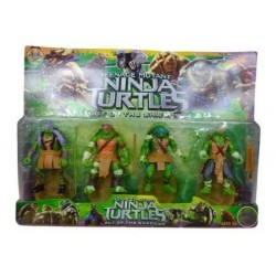 Tortugas Ninja Set Coleccionable X4 Juguete Muñeco Movibles (Entrega Inmediata)