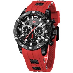 Mens Sport Watches Military Waterproof Multifunction Chronograph Watch Luminous Silicon Strap Casual Watches for Men Fashion Business Wrist Watch Cloc