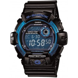 Casio Men's G8900A-1CR G-Shock Black and Blue Resin Digital Sport Watch