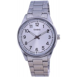 Casio MTP-V005D-7B4 Men's Standard Stainless Steel Silver Easy Reader Dial Analog Watch