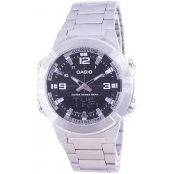 Casio Analog Digital World Time Stainless Steel Amw-870D-1A Amw870D-1 Men's Watch