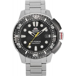 Orient Japanese Automatic Diving Watch with Stainless Steel Strap, Silver, 20 (Model: RA-AC0L01B00B)