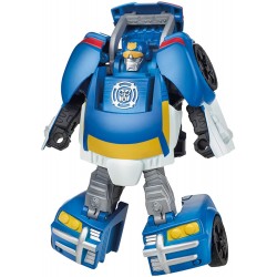 Transformers Playskool Heroes Rescue Bots Academy Classic Heroes Team Chase The Police-Bot Converting Toy, 4.5-Inch Action Figure, Kids Ages 3 and Up