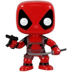 POP Marvel: Deadpool Vinyl Bobble-head Figure Red, 6"