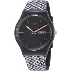 Reloj Swatch SUOB725 Swatch Originals Warmth Black Dial Sili (Importación USA)