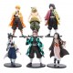 Figuras Demon Slayer Kimetsu No Yaiba Set X 6 Nezuko Tanjiro