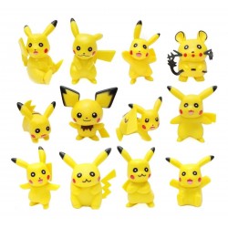 Pokémon Pikachu Pichu Colección 12 Figuras En Bolsa