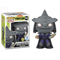 Tortugas Ninja Shredder With Weapon Funko Pop Caja Golpeada