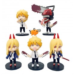 Chainsaw Man Set De Figuras Con Bases