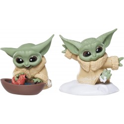 Figura Star Wars The Bounty Collection Series 4 Grogu Collectible Figures 2.25 Inch Scale Tadpole Friend, Snowy Walk Posed To