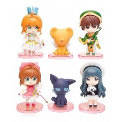 Sakura Card Captor Kinomoto Tomoyo Colección 6 Figuras Bolsa