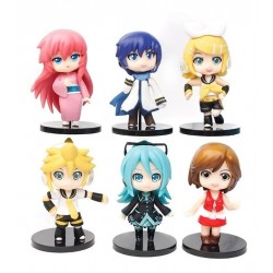 Vocaloid Hatsune Miku Colección 6 Figuras En Bolsa