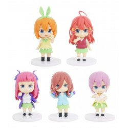 Las Quintillizas Hermanas Nakano Colección 5 Figuras Bolsa