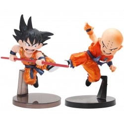 Figura Coleccion Dragon Ball Metallic Color Krillin Vs Goku