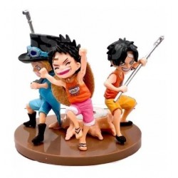 One Piece Childhood Luffy Ace Sabo Figuras En Bolsa