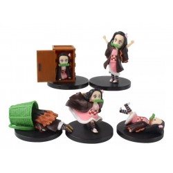 Figura Nezuko Coleccion X 5 Demon Slayer Kimtesu No Yaiba