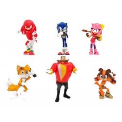 Sonic The Hedgehog Knuckles Colección X 6 Figuras En Bolsa