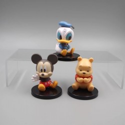 Figuras Set X 3 Winnie The Pooh Mickey Mouse Y Donald