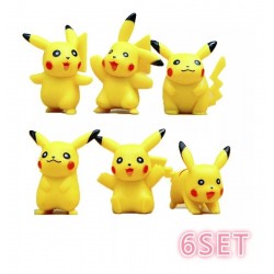 Colección Figuras Pikachu Mini Set X6 + Obsequio