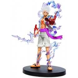 One Piece Monkey Luffy Gear 5 Cabello Blanco Figura En Caja