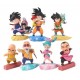 Set X 6 Figuras Drgon Ball Z Goku Niño Krilin Maestro Roshi