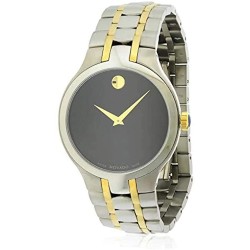 Reloj Movado 0606958 Black Dial Two-Tone Hombre (Importación USA)