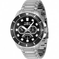 Men's Pro Diver 45mm Stainless Steel Quartz Watch, Silver (Model: 46952)