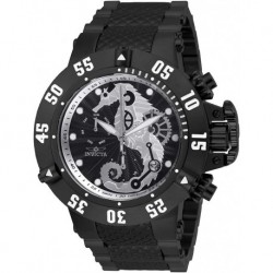 Men's 26232 Subaqua Analog Display Quartz Black Watch