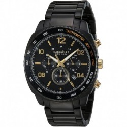 Bulova Men's 45B146 Analog Display Quartz Black Watch