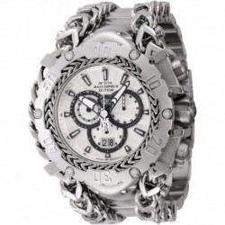 Men's 44615 Masterpiece Quartz Chronograph Silver Dial Watch