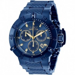 Men's 30122 Subaqua Quartz Chronograph Blue, Gold Dial Watch