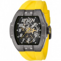 43524 Men's JM Correa Yellow Rubber Strap Automatic Watch