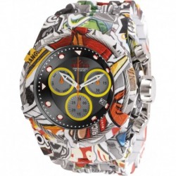 30065 Bolt Zeus Stainless Steel Red/Yellow/Dark Grey/Aqua Plating Men's Watch