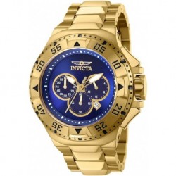 Men's 43648 Excursion Quartz Chronograph Gold, Blue Dial Watch