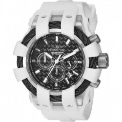 Men's 23856 Bolt Analog Display Quartz White Watch