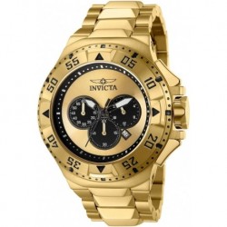 Men's 43647 Excursion Quartz Chronograph Gold, Black Dial Watch