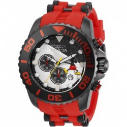 Men's Disney Limited Edition Mickey Mouse Quartz Watch, Red, 32477