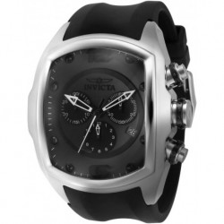 Men's Lupah 47mm Silicone Quartz Watch, Black (Model: 43638)