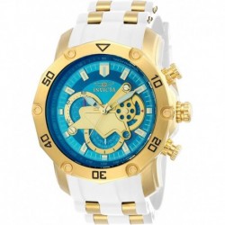 Men's 23423 Pro Diver Analog Display Quartz White Watch