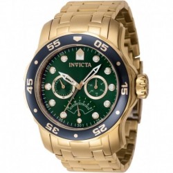 Men's Pro Diver 48mm Stainless Steel Quartz Watch, Gold (Model: 46998)