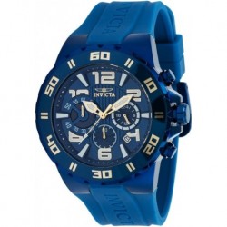 Men's Pro Diver 48mm Silicone Quartz Watch, Blue (Model: 37754)