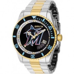 MLB Miami Marlins Automatic Men's Watch - 42mm. Steel. Gold (42993)