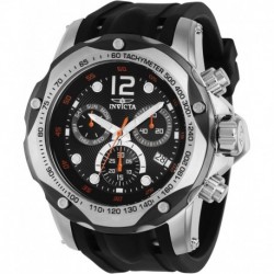 Men's Speedway 51mm Silicone Quartz Watch, Black (Model: 39727)