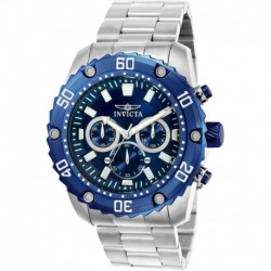 Men's 'Pro Diver' Quartz Stainless Steel Casual Watch, Color:Silver-Toned (Model: 22517)